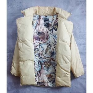 Vintage Wildlife Snows-cape Pattern J.G.Hook Real Down Puffer Jacket UNISEX